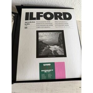 ILFORD Multigrade IV RC DLX 8 x 10 Black White Photo Paper 100 Sheets Glossy Ope